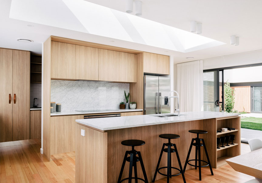 Intero Kitchens and Bathroom - kitchen benchtop and stools home